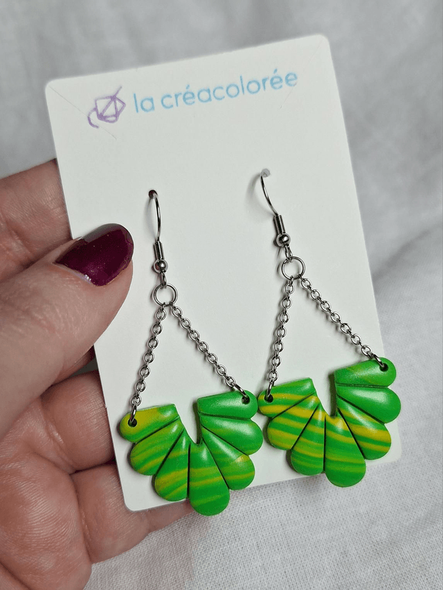 Luna - Rayée vert et jaune