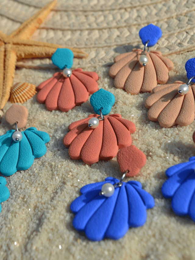 Perle et Coquillage bicolore