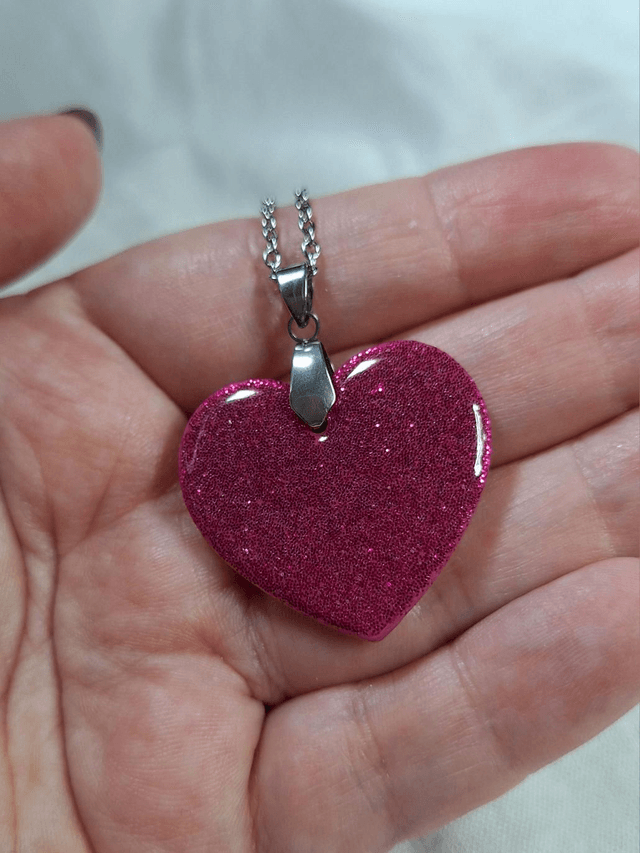 Pendentif Valentine - Cœur scintillant