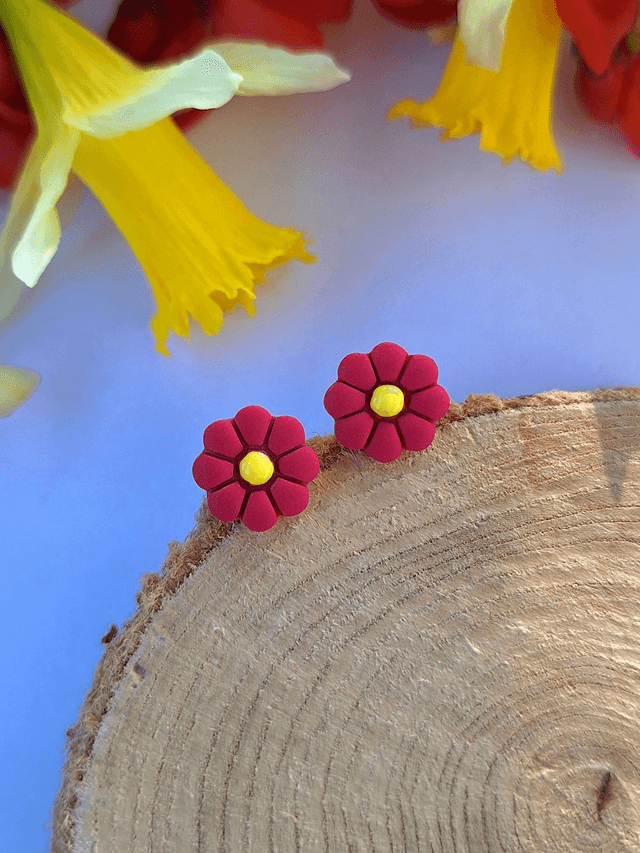 Puces Fleurs (7 coloris au choix)