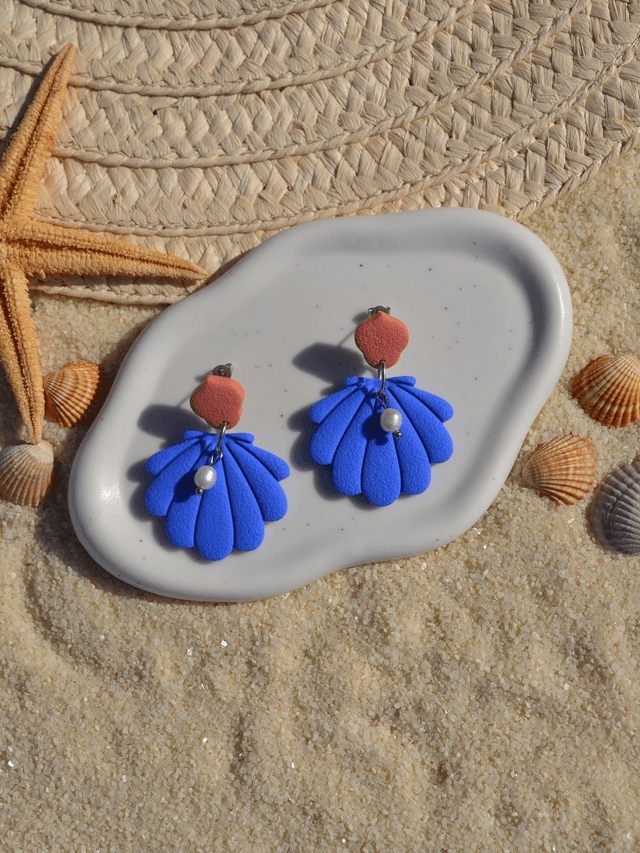 Perle et Coquillage bicolore