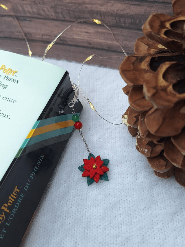 Marque-pages - Poinsettia