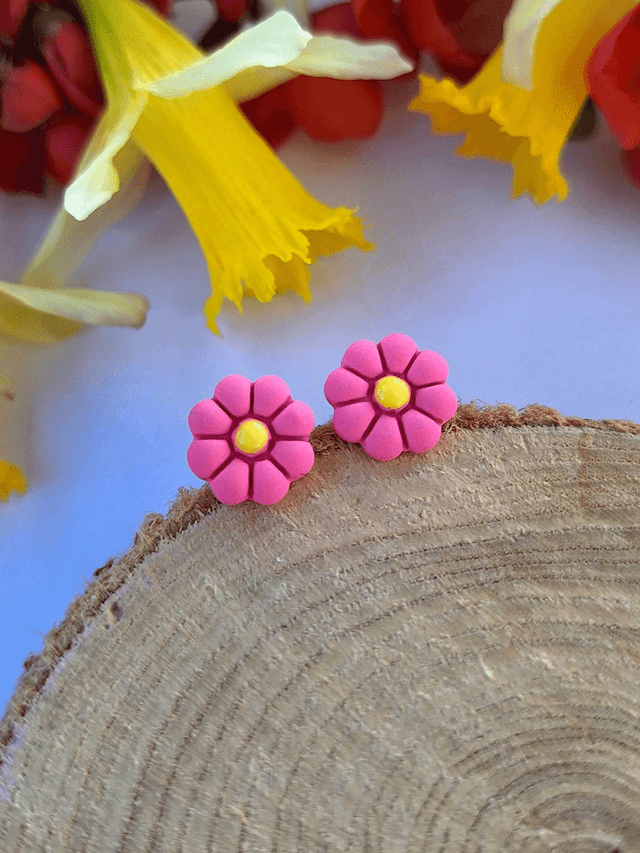 Puces Fleurs (7 coloris au choix)