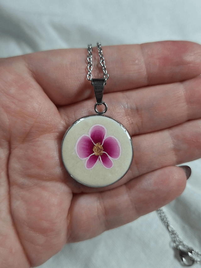 Pendentif Flora - Rose