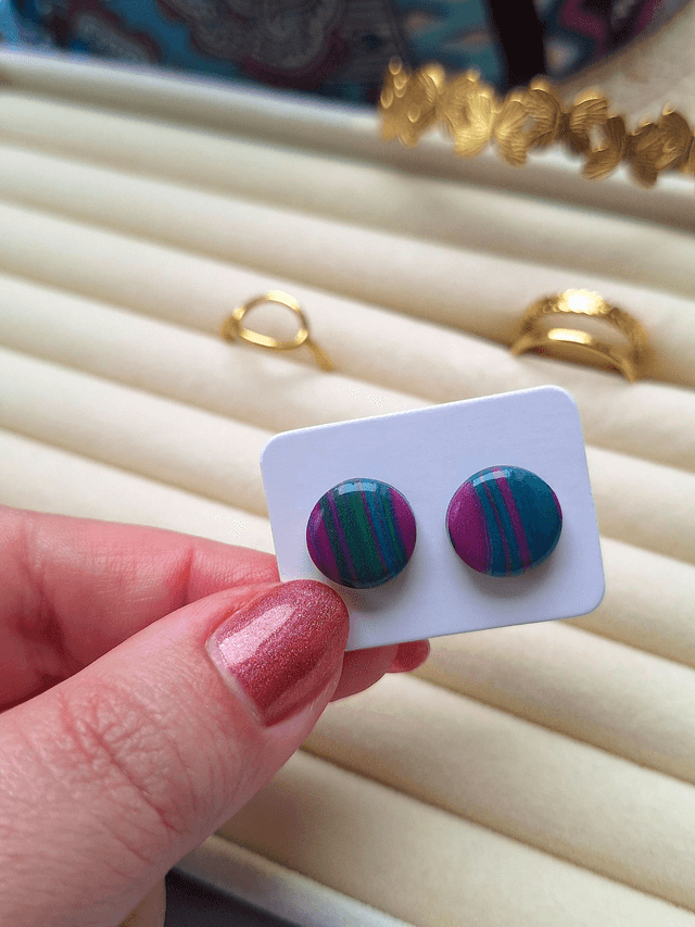 Pia - Rayée violet et vert