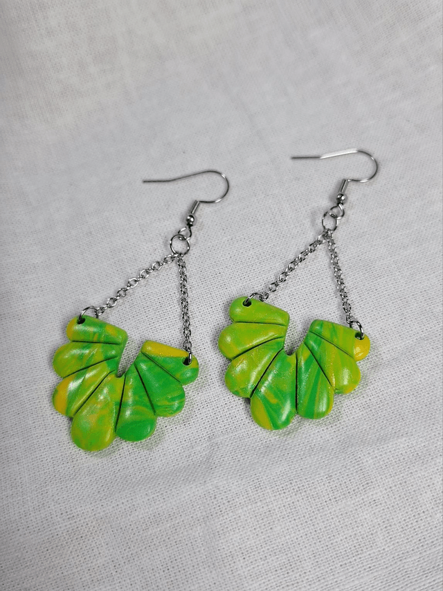 Luna - Marbré vert et jaune